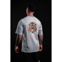 Unisex beige oversized T-Shirt SAINT OF MY TIME | VERY BAD WOD