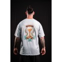 Unisex grey green oversized T-Shirt WAKE UP BEFORE TIME CAP | VERY BAD WOD