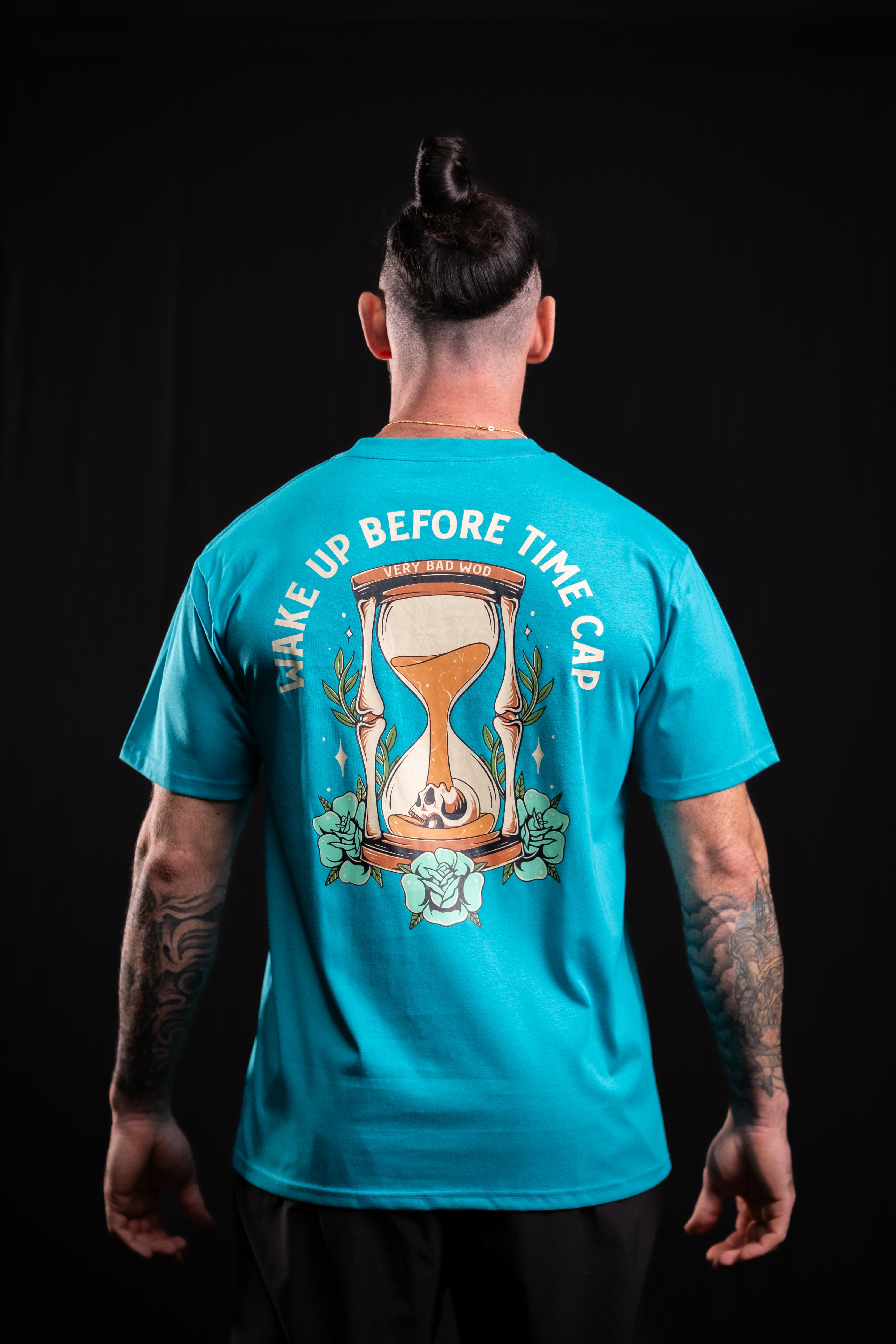 T-Shirt unisexe bleu WAKE UP BEFORE TIME CAP | VERY BAD WOD — Bleu · Taille M