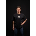 Unisex black oversized T-Shirt SAINT OF MY TIME | VERY BAD WOD