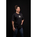 Unisex black oversized T-Shirt SAINT OF MY TIME | VERY BAD WOD