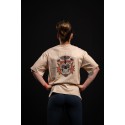 Unisex beige oversized T-Shirt SAINT OF MY TIME | VERY BAD WOD