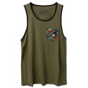 Débardeur Homme vert BEAR THE PALM | ROKFIT