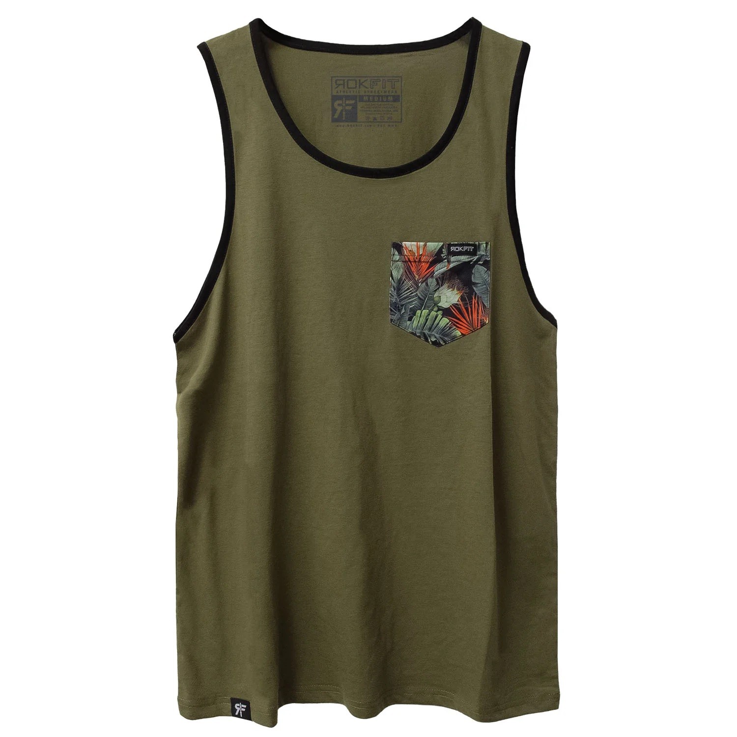 Débardeur Homme vert BEAR THE PALM | ROKFIT — Vert · Taille S