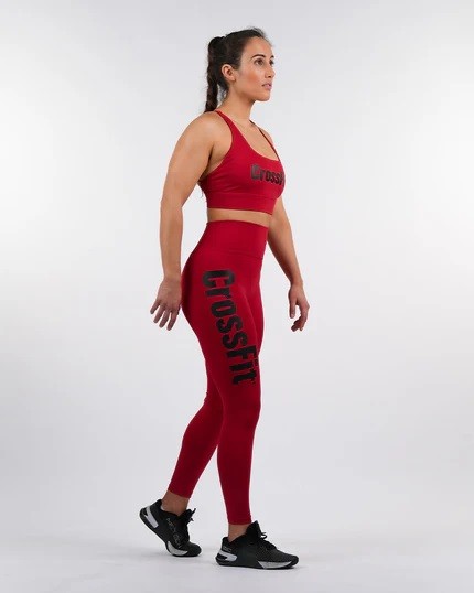 Legging femme CROSSFIT® GALAXY Rouge Carmine | NORTHERN SPIRIT — Rouge · Taille M