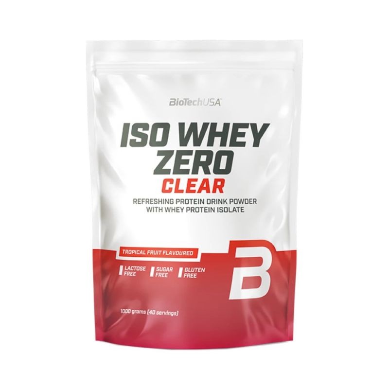 Iso Whey Zero CLEAR Protéines Fruits Tropicaux 1000 Gr | BioTechUSA — FRUITS TROPICAUX · Taille 1000 Gr
