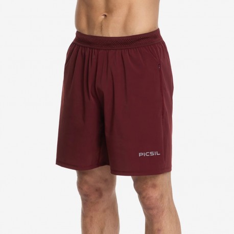 Short D'entraînement Homme PICSIL Rouge Grenat Modèle PREMIUM New