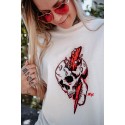 T-Shirt oversize unisexe beige THE ENIGMA | ROKFIT
