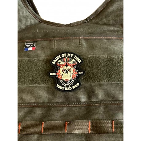 Patch velcro Saint of my Time pour gilet lesté fitness et WOD
