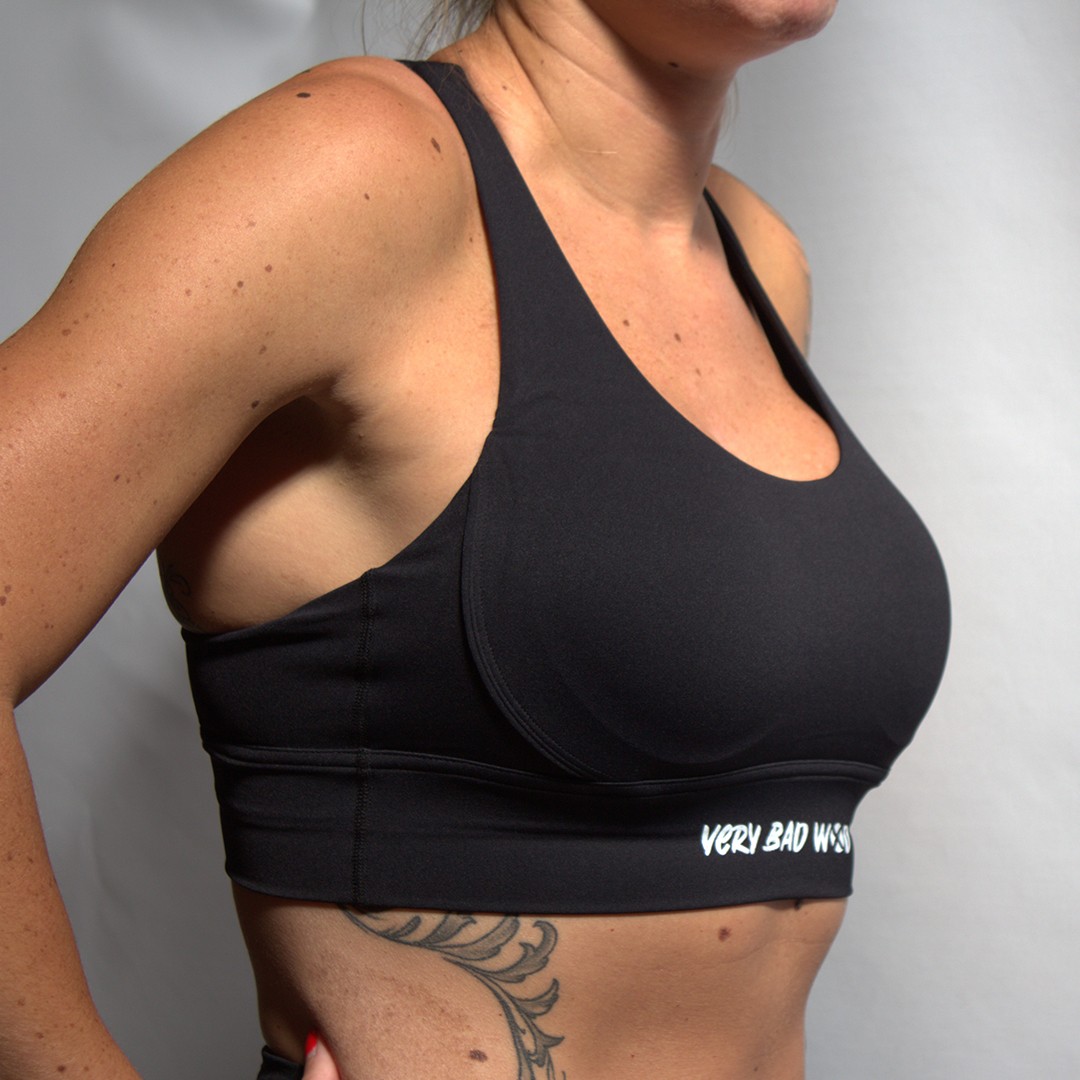 Brassière sport noire EVA | VERY BAD WOD — Noir · Taille S