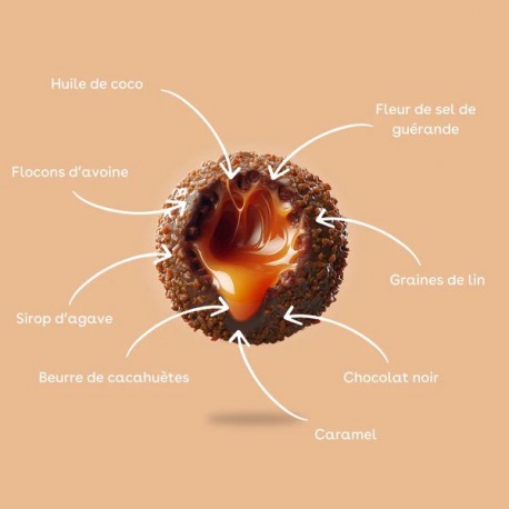 Pack of 3 Energy Balls MONKA BALLS - CARAMEL | MONKA