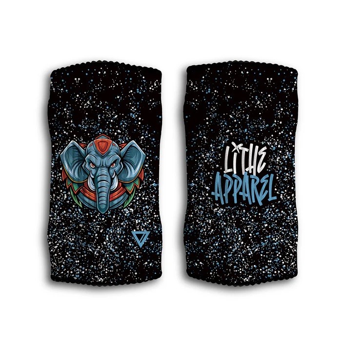 Bandes de poignets - Wristband ELEPHANT | LITHE APPAREL — Noir · Taille TU