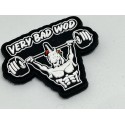 Patch PVC 3D velcro noir UNICORN SOLDIER pour athlète | VERY BAD WOD
