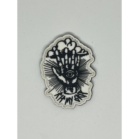 RIP MY GRIP  white 3D PVC velcro patch for athlete | VERY BAD WOD