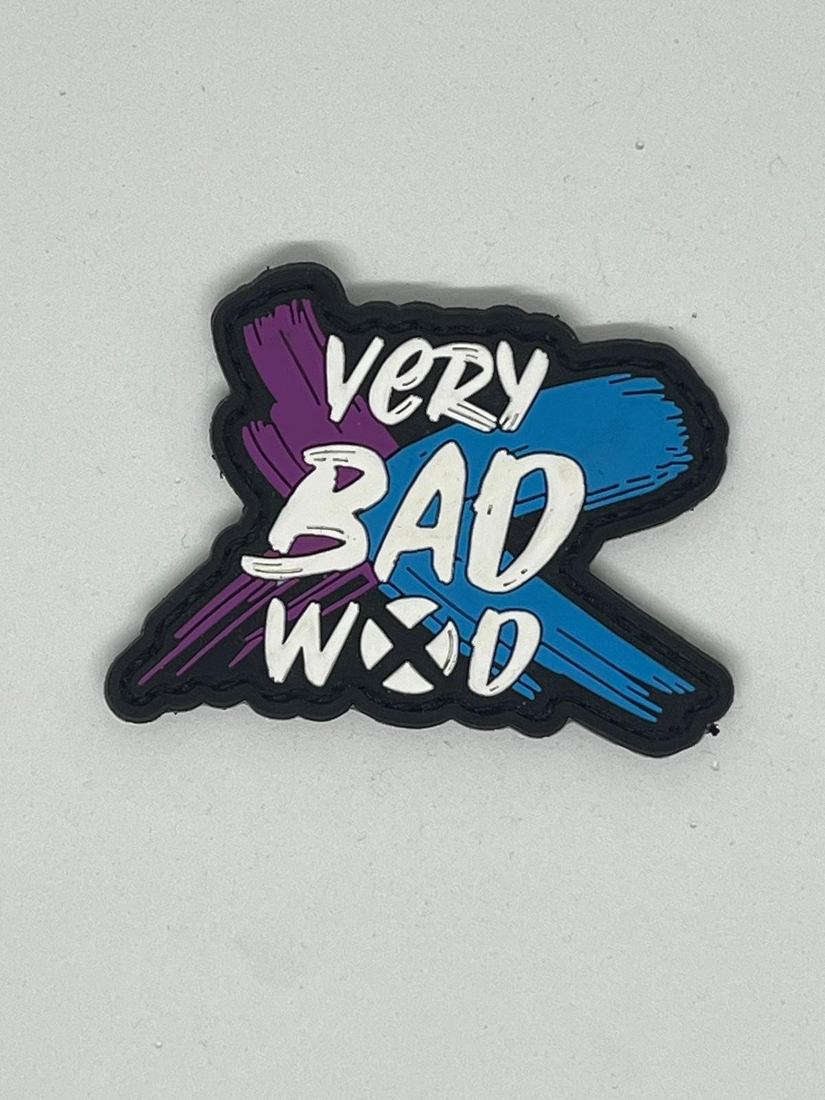 Patch PVC 3D velcro noir BRUSH | VERY BAD WOD — Noir · Taille TU