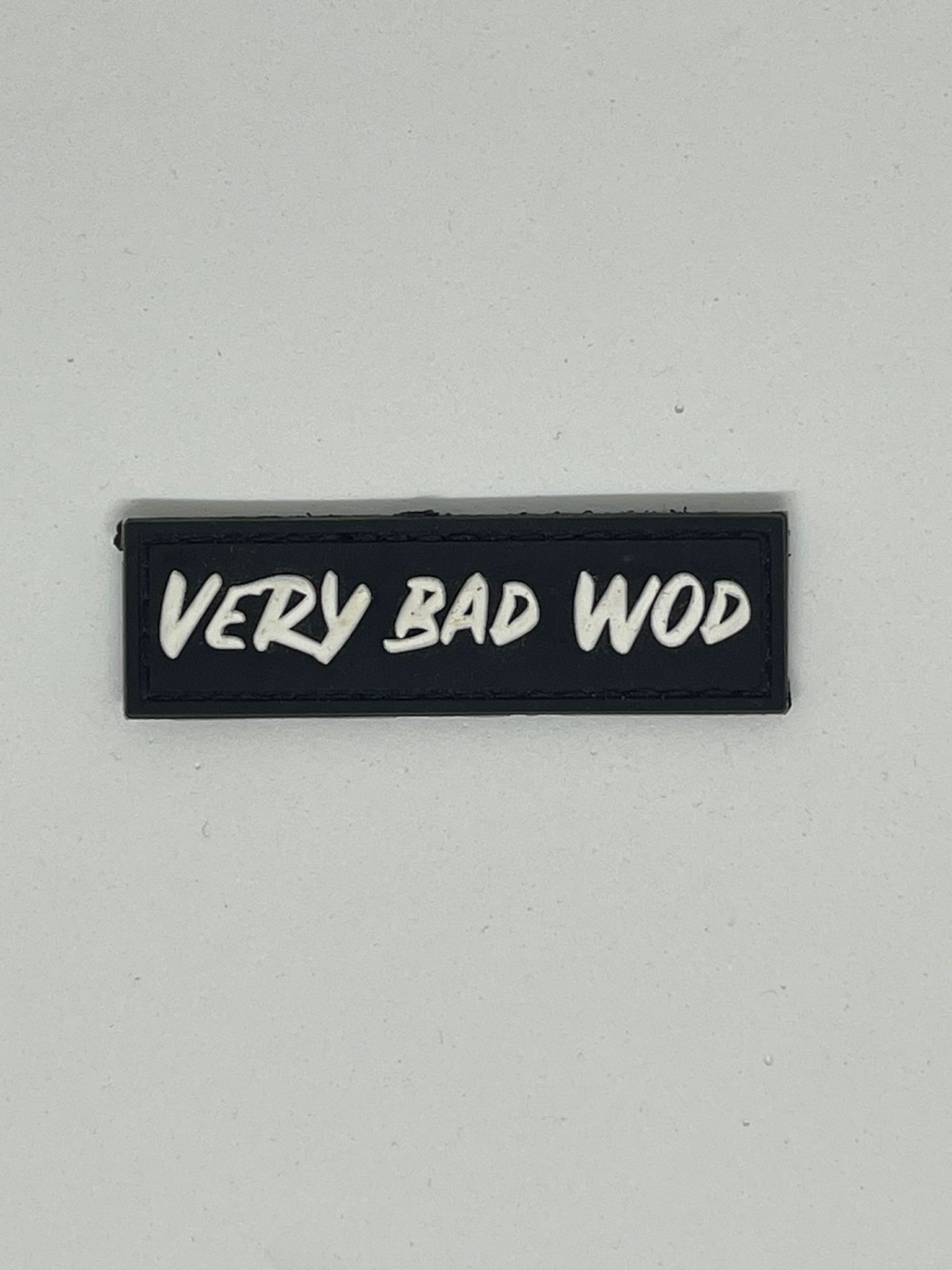Patch PVC 3D velcro noir Logo VERY BAD WOD | VERY BAD WOD — Noir · Taille TU