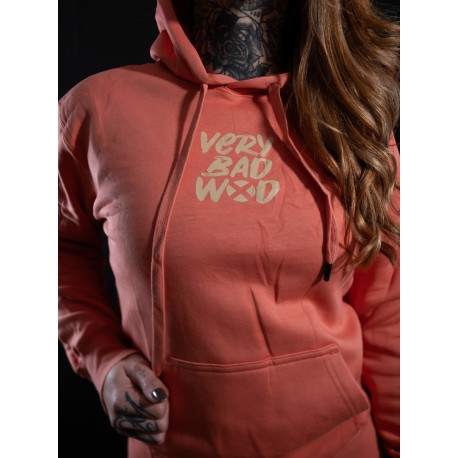 Sweat à Capuche Rose Corail Torando Tourbillons – Adulte Taille S, Neuf