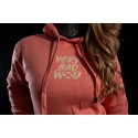 Sweat capuche unisexe rose THE SWEETY Corail | VERY BAD WOD