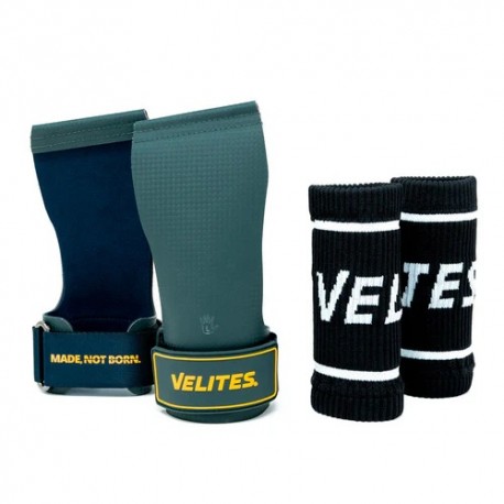Maniques VELITES Quad Ultra vert foncé pour CrossFit® sans magnésie