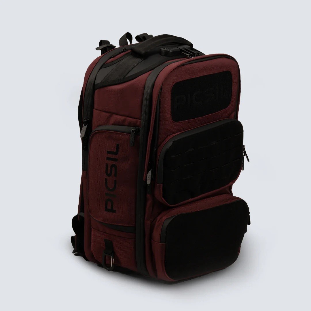 Sac à Dos Sport PICSIL MAVERICK 2e génération bordeaux 40L Imperméable et Résistant — Rouge · Taille TU