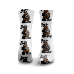 Confort ultime et design fun avec les chaussettes Beast Mode HEXXEE