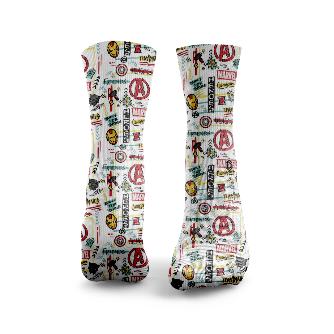 Chaussettes HEXXEE Heroes - Confort, Respiration et Performance — Blanc · Taille M (40-43)