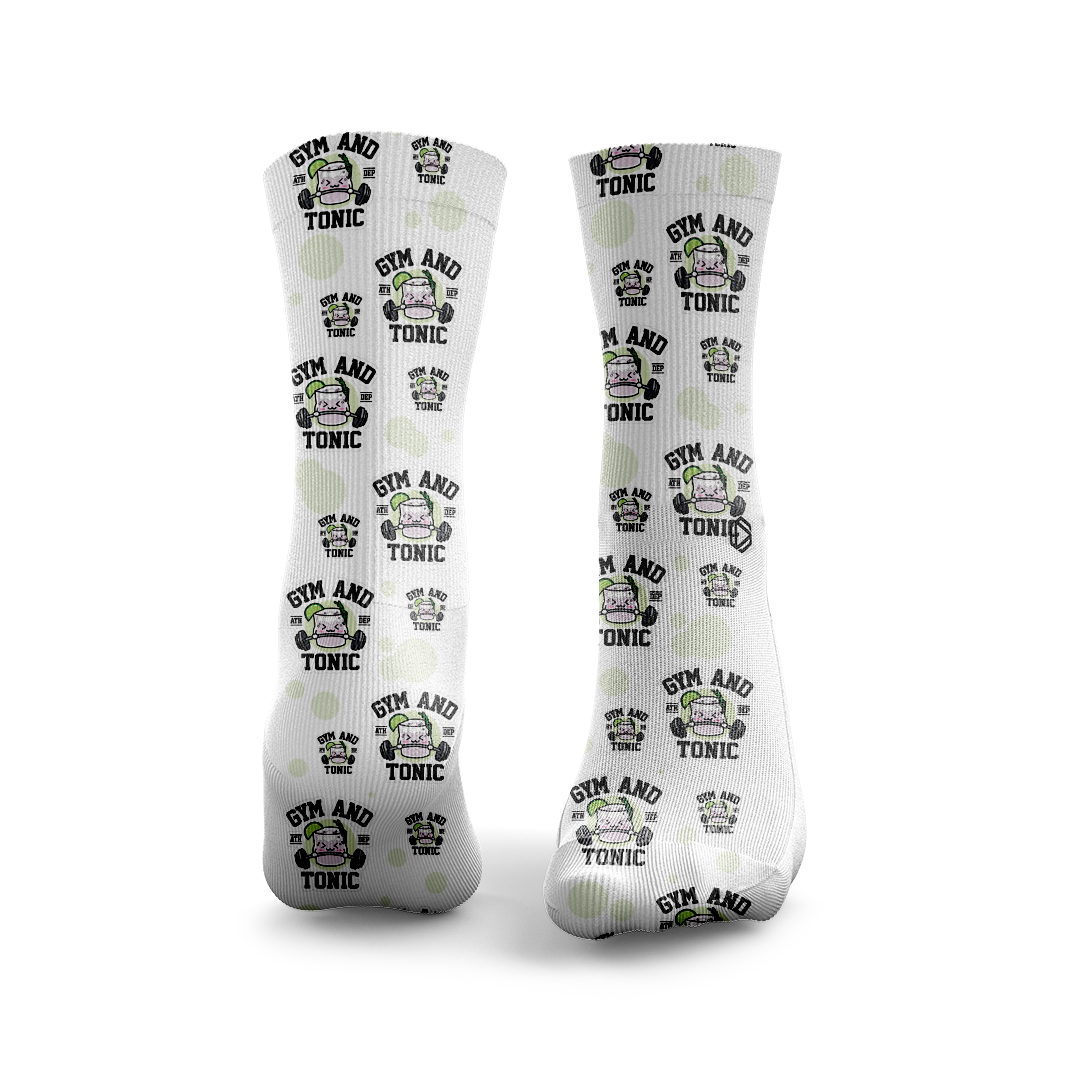 Chaussettes HEXXEE Gym et Tonic - Confort, Compression et Style — Blanc · Taille M (40-43)