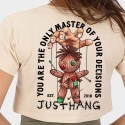 Crop Top Sport Femme beige - Master of Your Decisions - Justhang