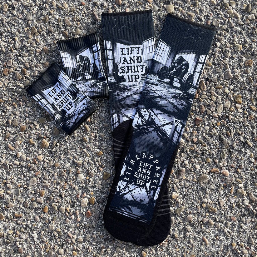 Chaussettes sport noires LITHE Lift and Shut up - Cross Training — Noir · Taille RX SOCKS S (35 - 38)
