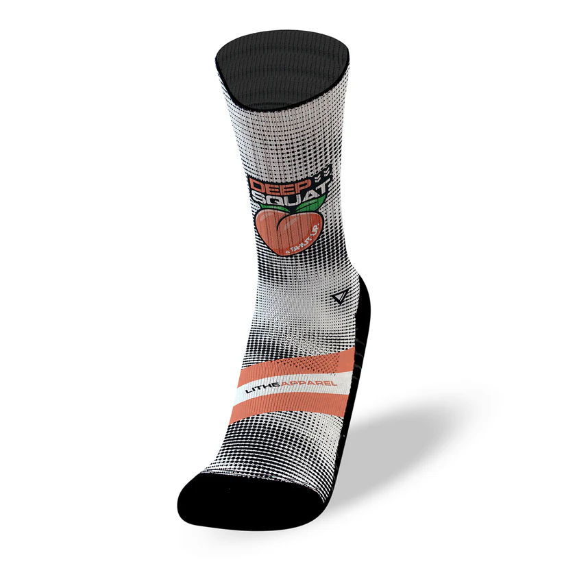 Chaussettes blanches LITHE Deep Squat - fun & Cross Training — Blanc · Taille RX SOCKS S (35 - 38)