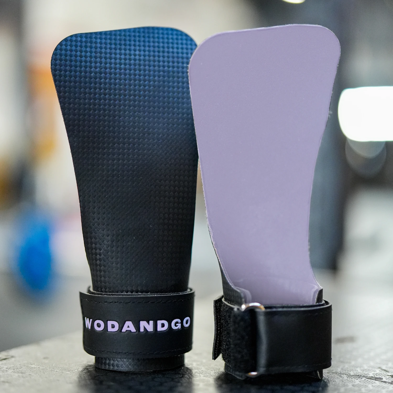 Maniques Gymnastique POWERGRIP Fusion Lila - WODANDGO — Noir · Taille L