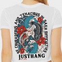 Crop top sport blanc femme Koi Carp – Justhang JAPAN