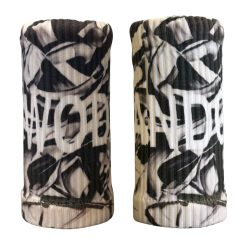 Wristbands CrossFit® WODANDGO RICH –  blanc/noir 14 cm