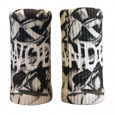 Wristbands CrossFit® WODANDGO RICH –  blanc/noir 14 cm