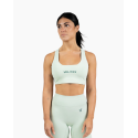 Brassière VELITES HOLO Low neck vert mojito vue de face