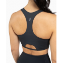 Brassière VELITES HOLO Low Neck – Noir Intense Medium Impact