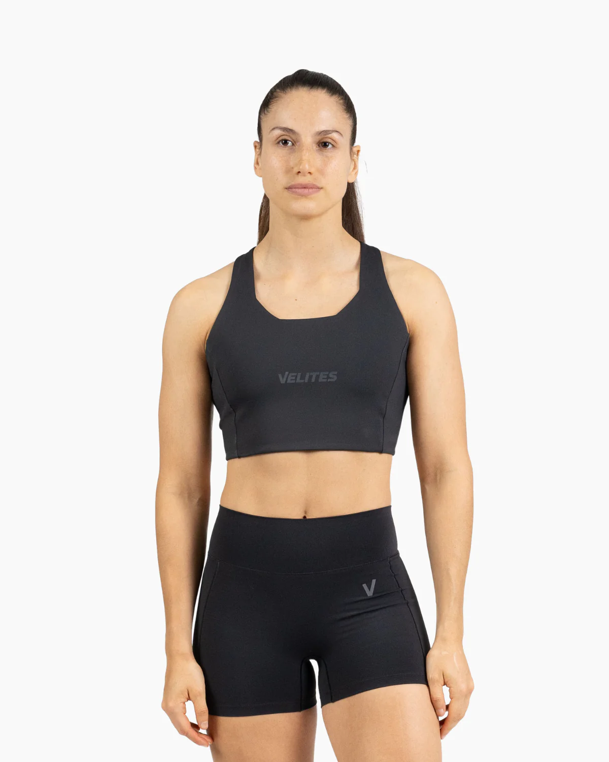 Brassière VELITES HOLO High Neck noire - maintien moyen — Noir · Taille M