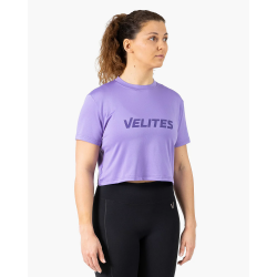Crop top sport femme HOLO violet Wisteria VELITES