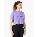 Crop top sport femme HOLO violet Wisteria VELITES
