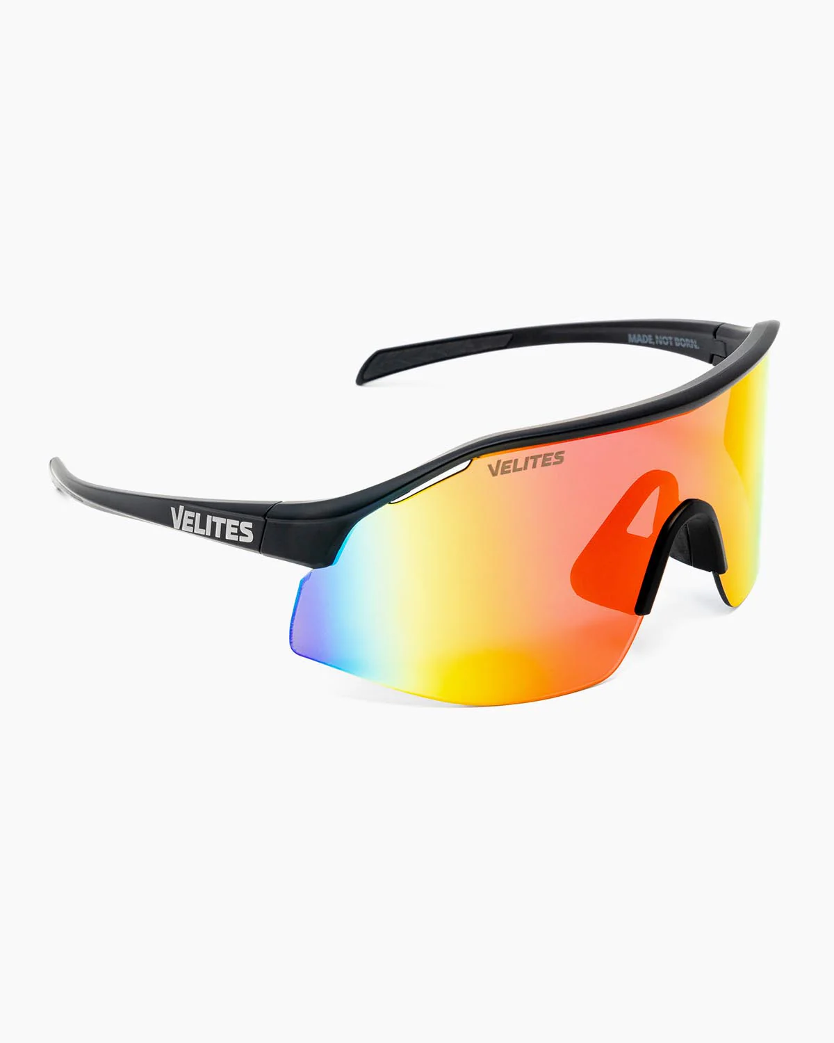 Lunettes de soleil Velites Raptor - Noir/Rouge sport — Monture noire / Verres oranges · Taille TU
