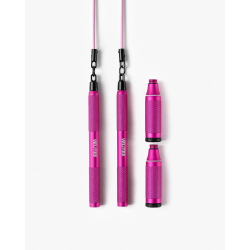 Corde à sauter Cyclone Velites rose aluminium pour double unders