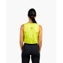 Tank crop top VELITES HOLO vert FERN – Technique & respirant