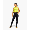 Tank crop top VELITES HOLO vert FERN – Technique & respirant