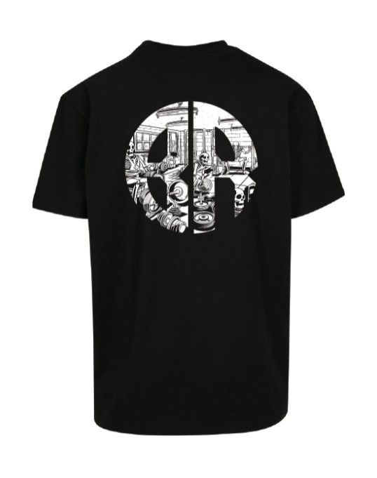 T-Shirt noir GYM RATS Heavy Oversized T | BARBELL REGIMENT — Noir · Taille L