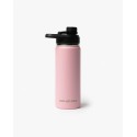 Gourde sport isotherme Velites rose avec boule shaker