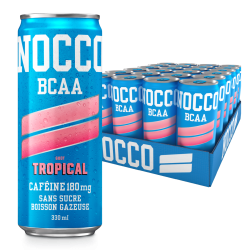 NOCCO Tropical - Pack 24 Canettes - Boisson BCAA Vegan