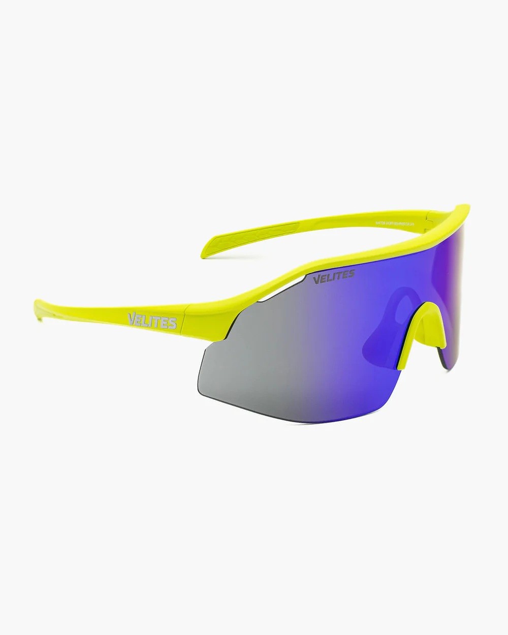 Lunettes Velites Raptor Neon Vert-Bleu UV400 Sport — Monture verte / Verres bleus · Taille TU