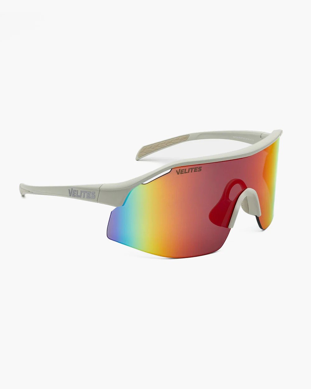 Lunettes Velites Raptor Off White-Rouge UV400 Sport — Monture blanche / Verres rouges · Taille TU