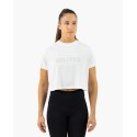 Crop crop-shirt blanc maintien et confort training