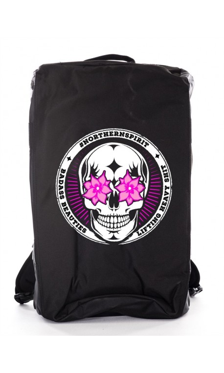 Sac de sport - BLACK BAG FLOWER EYES